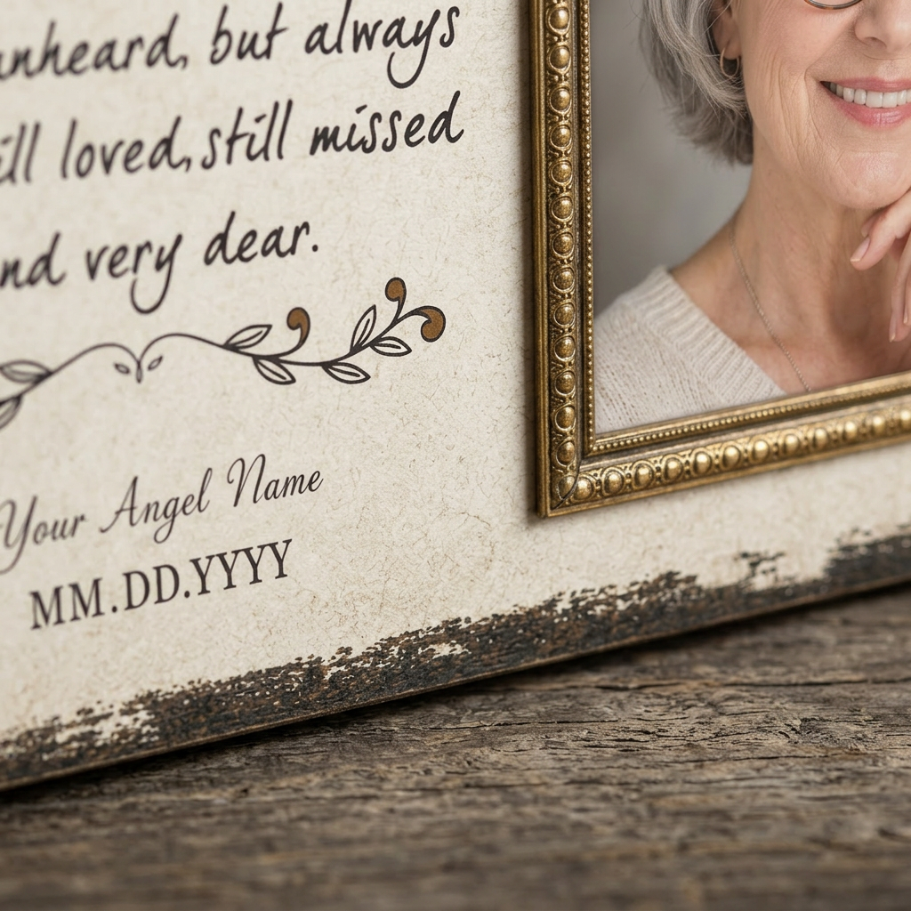 Personalized Memorial Photo Canvas Wall Art – Sympathy Gift for Loss of Loved One - Image 5