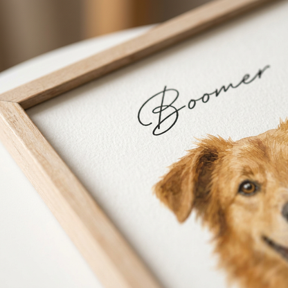 Custom Pet Memorial Portrait Wall Canvas – Personalized Dog Lover Gift - Image 5