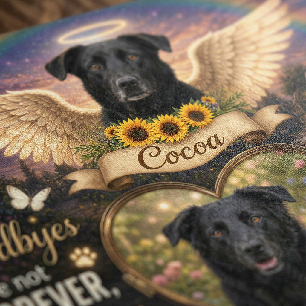 Personalized Dog Memorial Canvas Wall Art with Photo - Pet Loss Remembrance Gift - Image 5