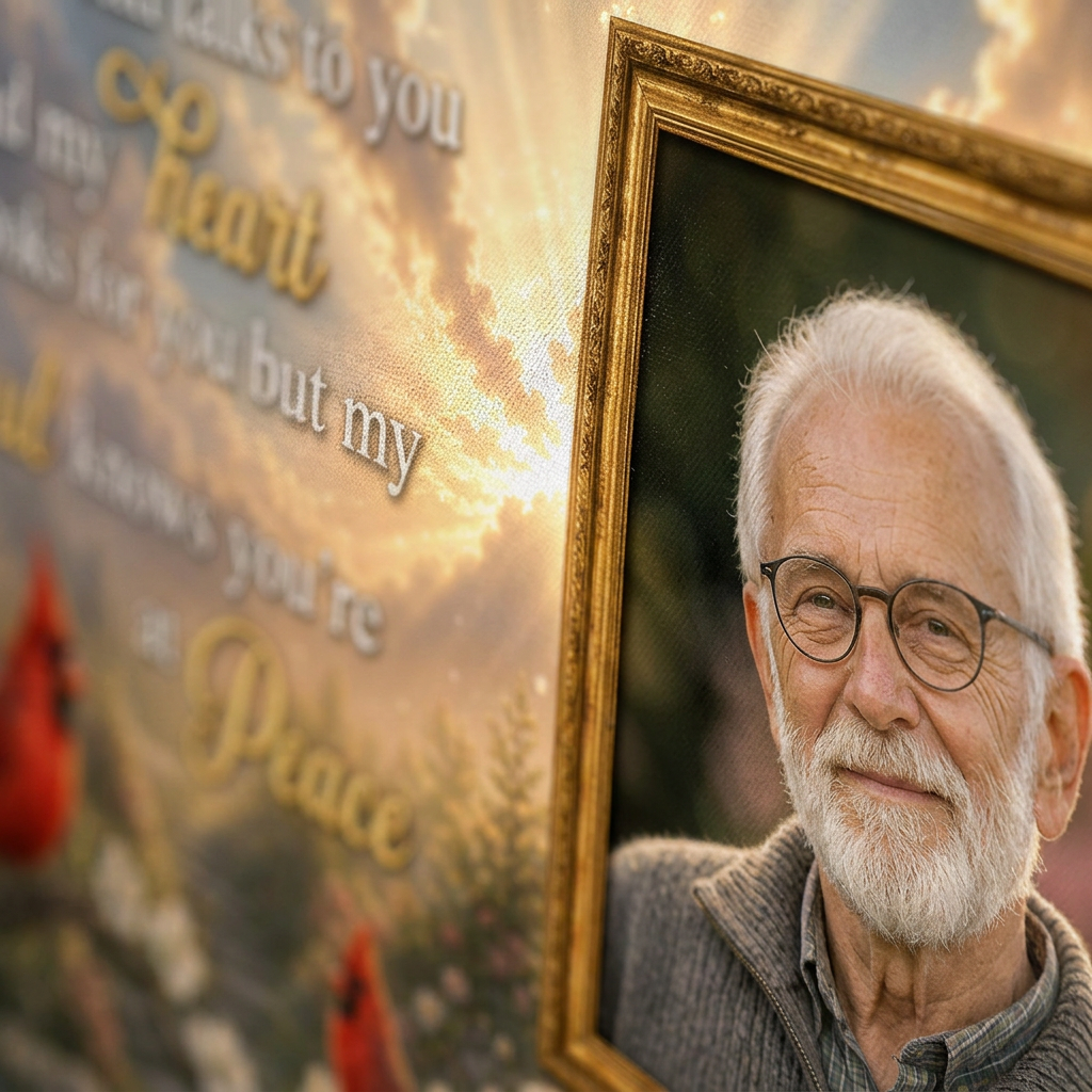 Personalized Memorial Cardinal Wall Canvas for Loss of Loved One Sympathy Remembrance Gift - Image 5