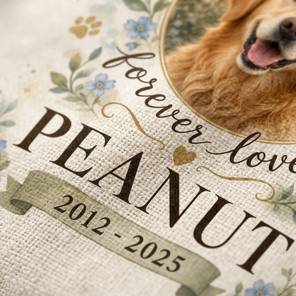 Personalized Pet Memorial Pillow with Photo - Custom Dog Cat Remembrance Sympathy Gift - Image 5