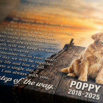 Personalized Pet Memorial Canvas Wall Art - Custom Dog Photo Print - Dog Loss Sympathy Gift - Image 5