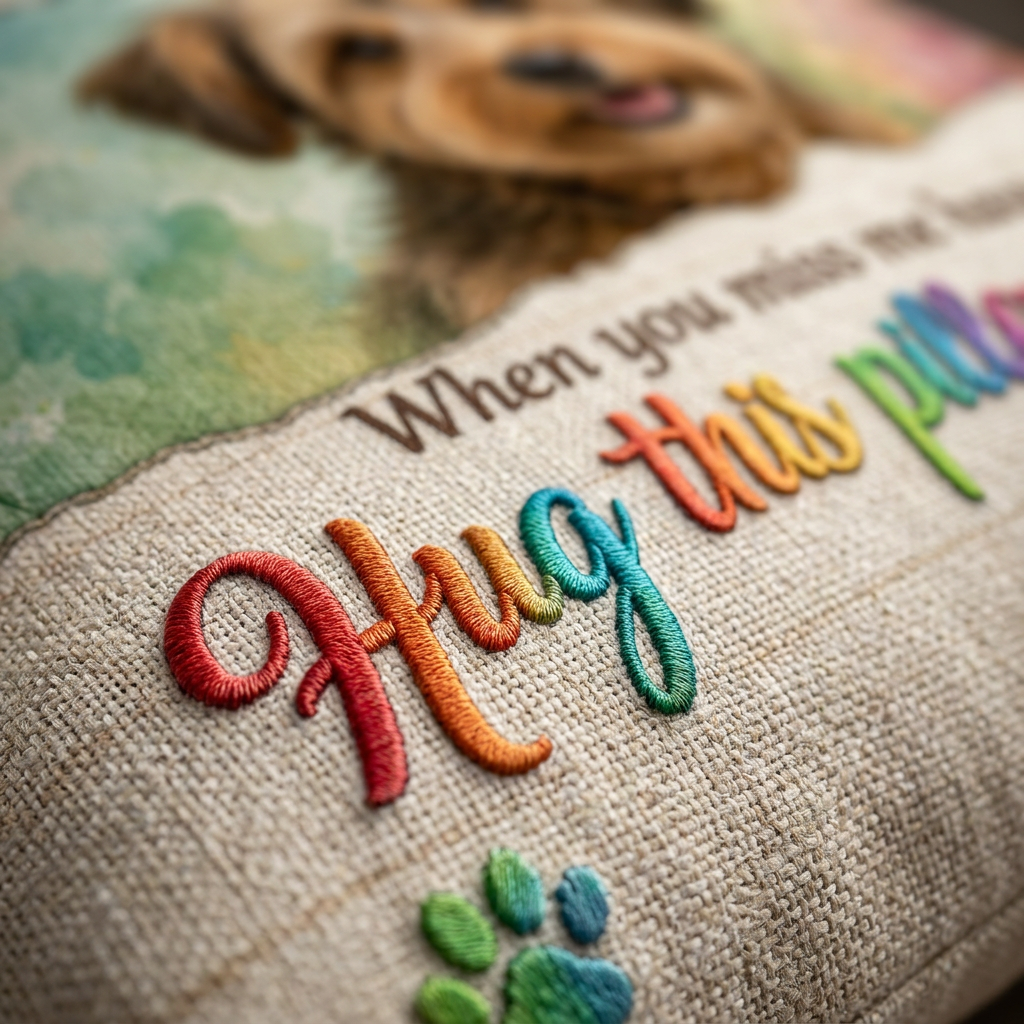 Personalized Pet Memorial Photo Pillow - Dog Remembrance Keepsake Sympathy Gift - Image 5