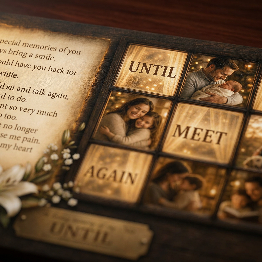 Personalized Loss of Son Memorial Wall Canvas Photo Collage Remembrance Sympathy Gift - Image 5