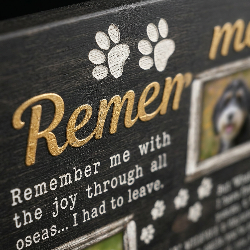 Personalized Dog Memorial Wall Canvas - Custom Pet Photo & Name Remembrance Keepsake Print - Image 5