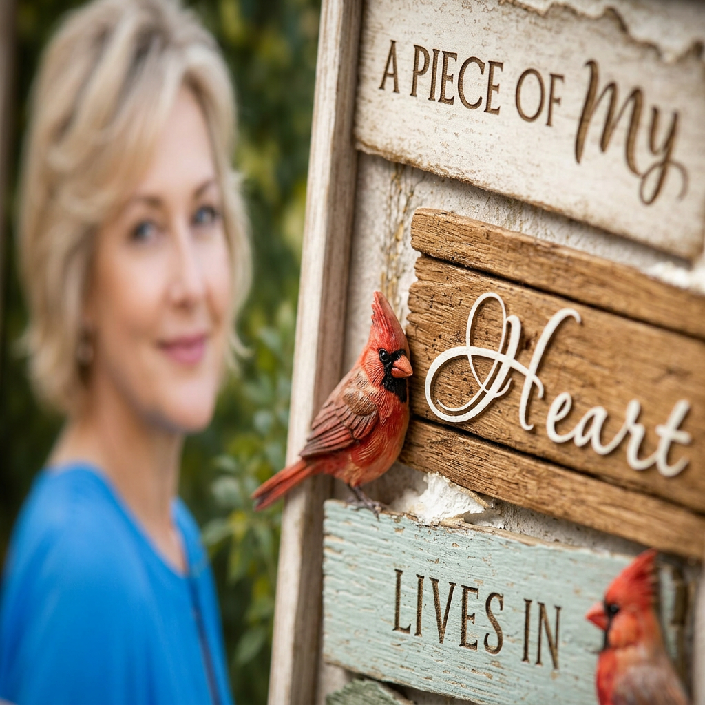 Personalized Memorial Photo Canvas Wall Art with Red Cardinals - Loss of Loved One Sympathy Remembrance Gift - Image 5