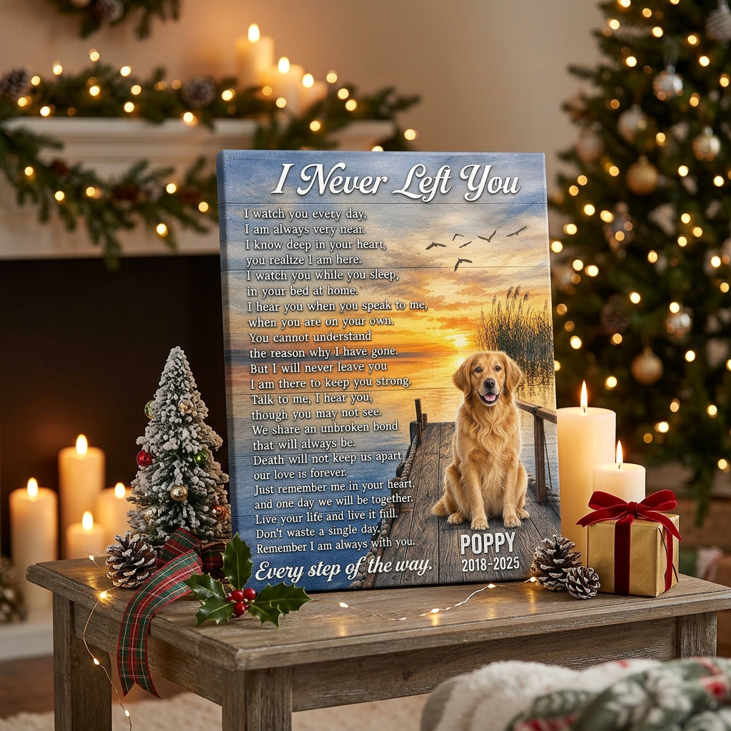 Personalized Pet Memorial Canvas Wall Art - Custom Dog Photo Print - Dog Loss Sympathy Gift - Image 6