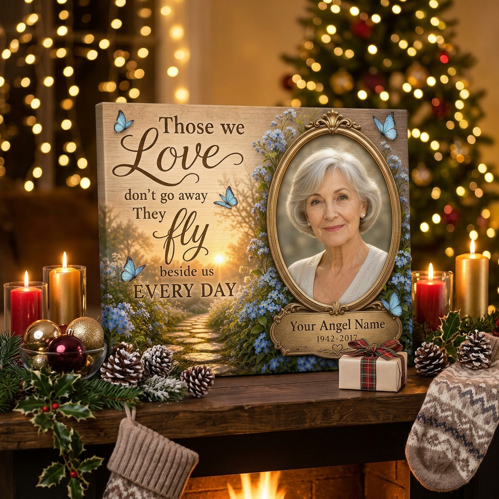 Personalized Memorial Wall Canvas Custom Photo Remembrance Gift for Loss of Loved One - Image 6