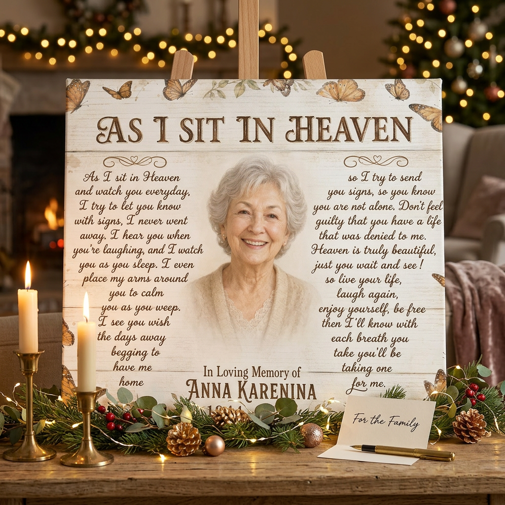 Personalized In Loving Memory Canvas Print Custom Photo Memorial Wall Art Gift - Image 6