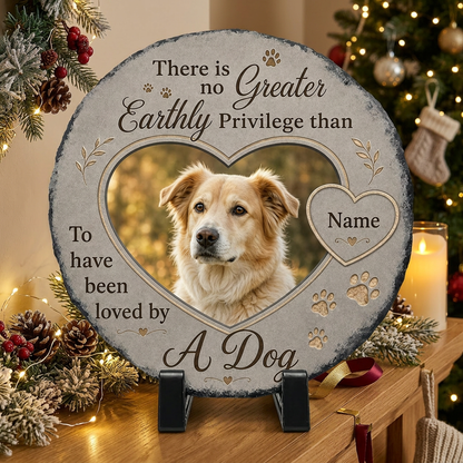 Personalized Dog Memorial Garden Stone With Photo – Pet Loss Keepsake Gift - Image 6