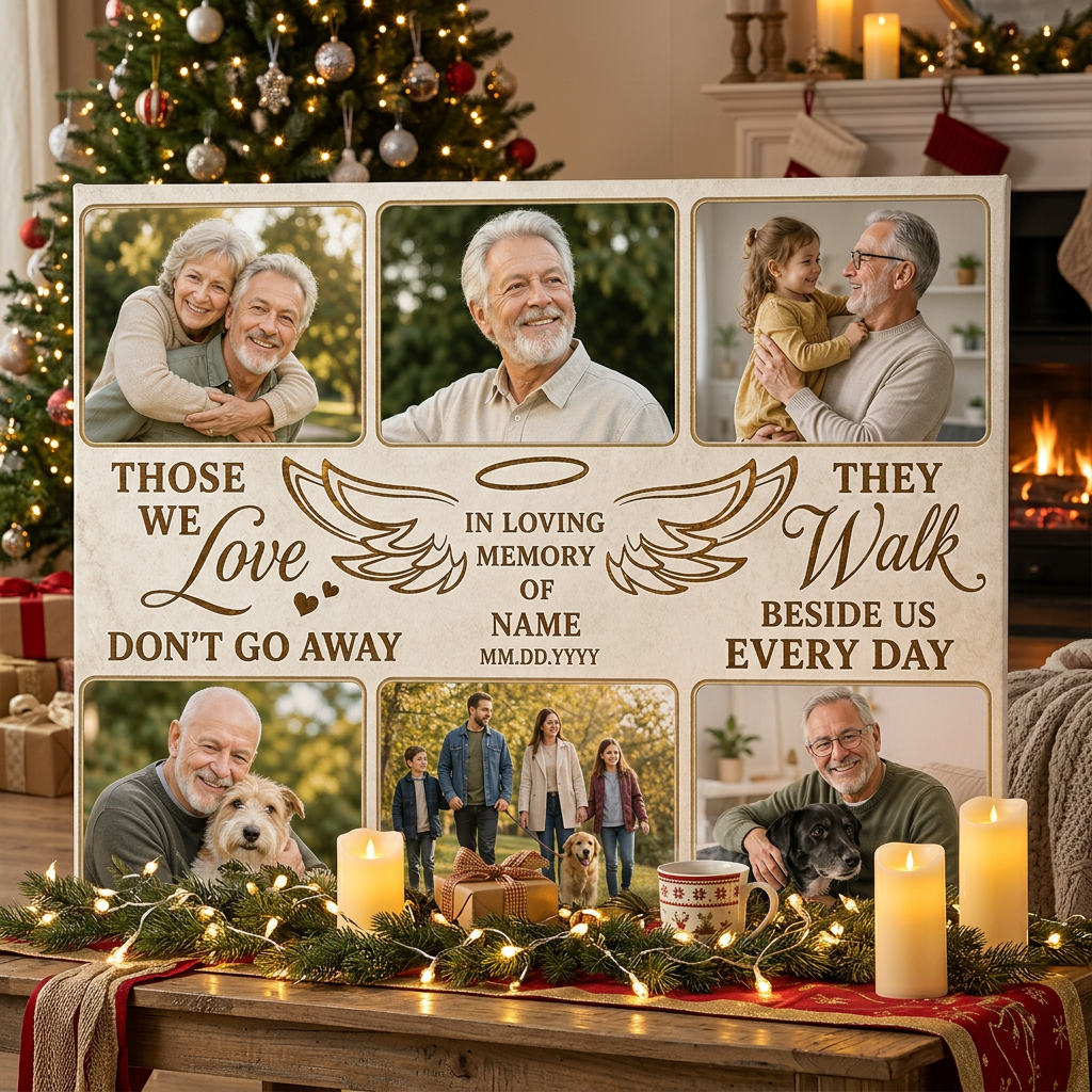 Personalized Memorial Photo Collage Wall Canvas In Loving Memory Remembrance Gift - Image 6