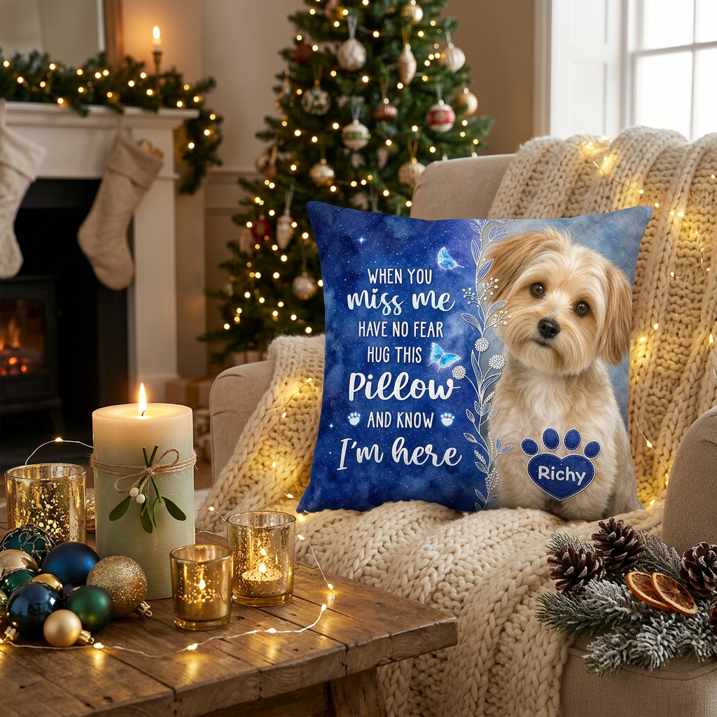 Personalized Pet Memorial Photo Pillow All Over Printed - Dog Remembrance Sympathy Gift for Pet Owners - Image 6