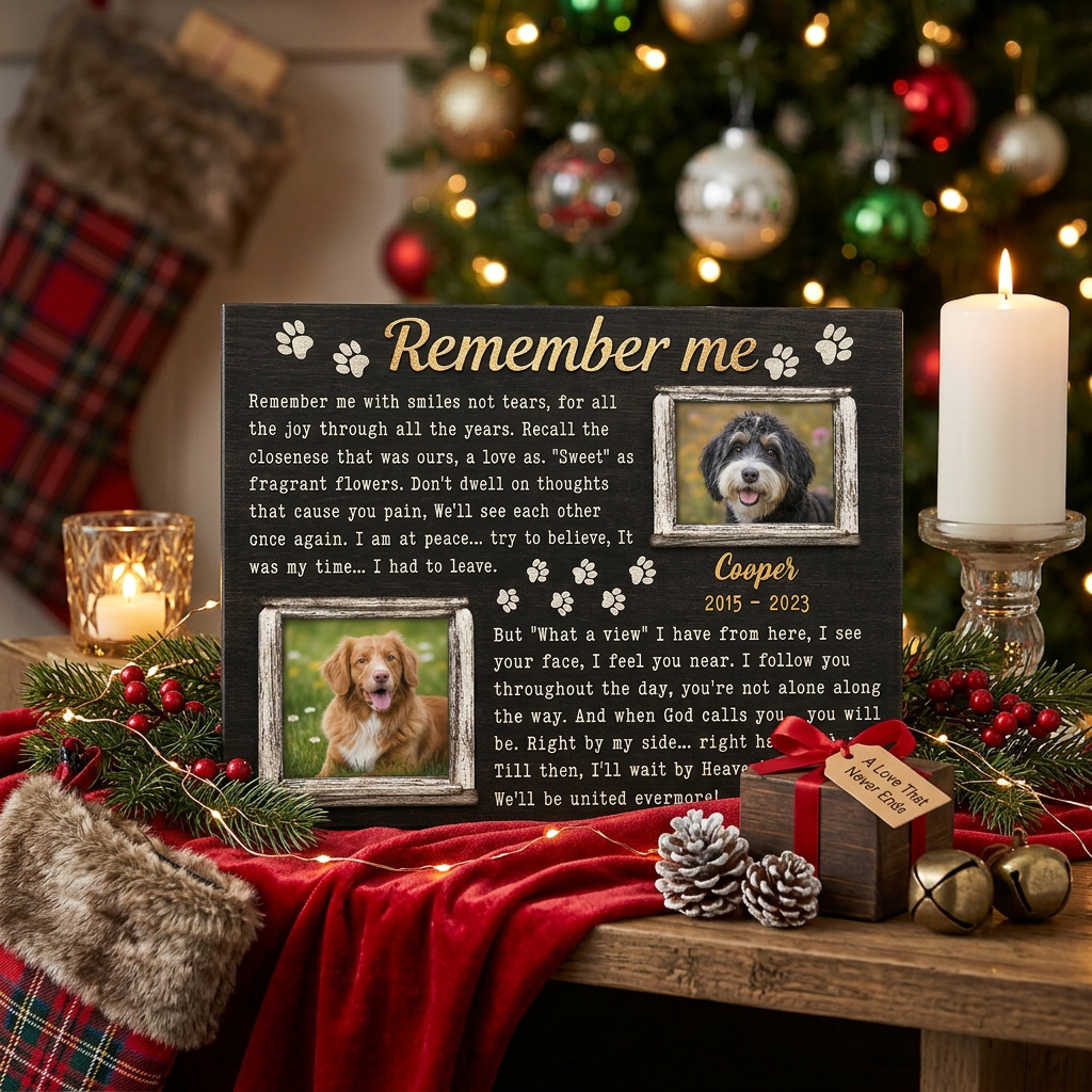 Personalized Dog Memorial Wall Canvas - Custom Pet Photo & Name Remembrance Keepsake Print - Image 6