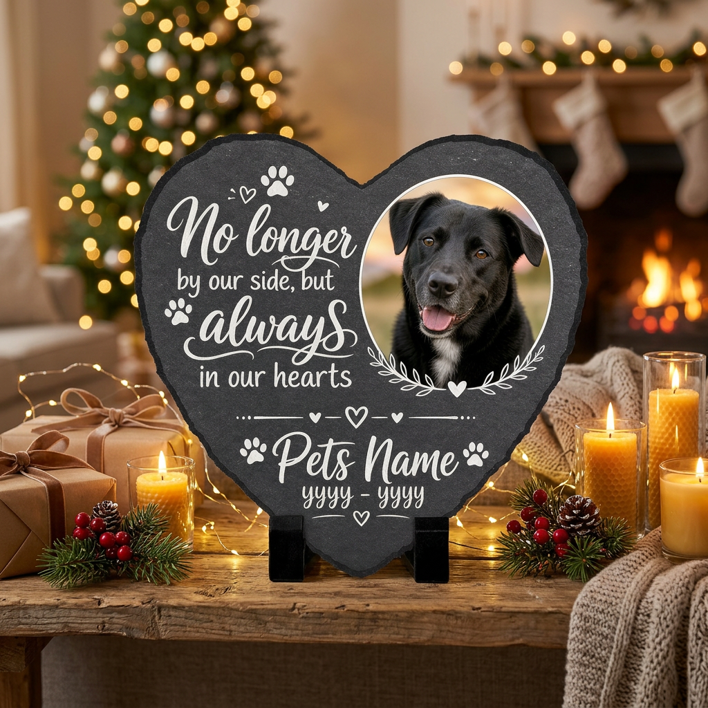 Personalized Pet Memorial Garden Stone – Custom Photo Slate Plaque Dog Loss Gift - Image 6