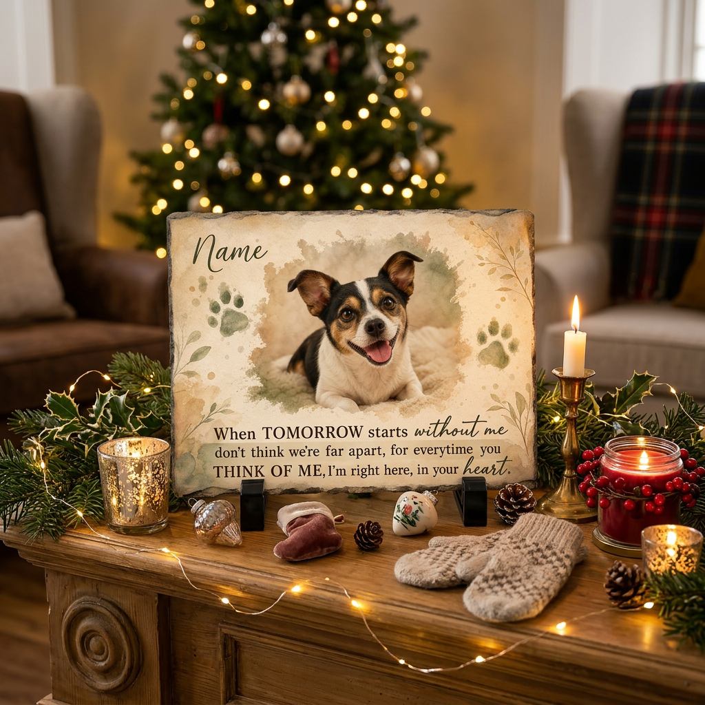 Personalized Dog Memorial Garden Stone With Photo, Pet Loss Sympathy Gift - Image 6