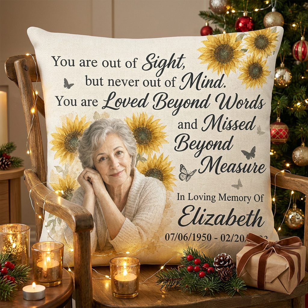 Personalized Memorial Photo Pillow - Custom Remembrance Sympathy Gift for Loss of a Loved One - Image 6