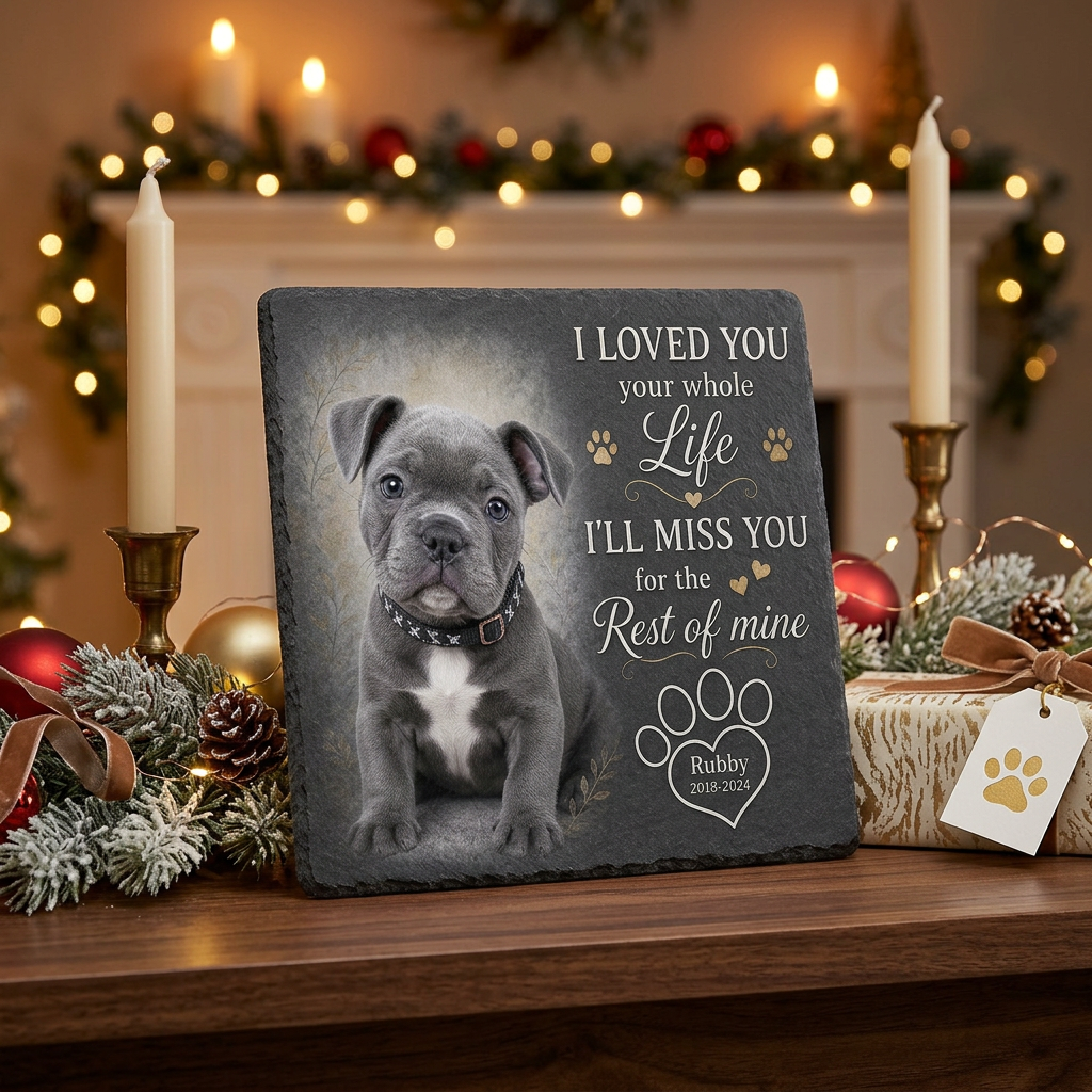 Personalized Pet Memorial Garden Stone – Custom Dog Photo Plaque for Pet Loss - Image 6