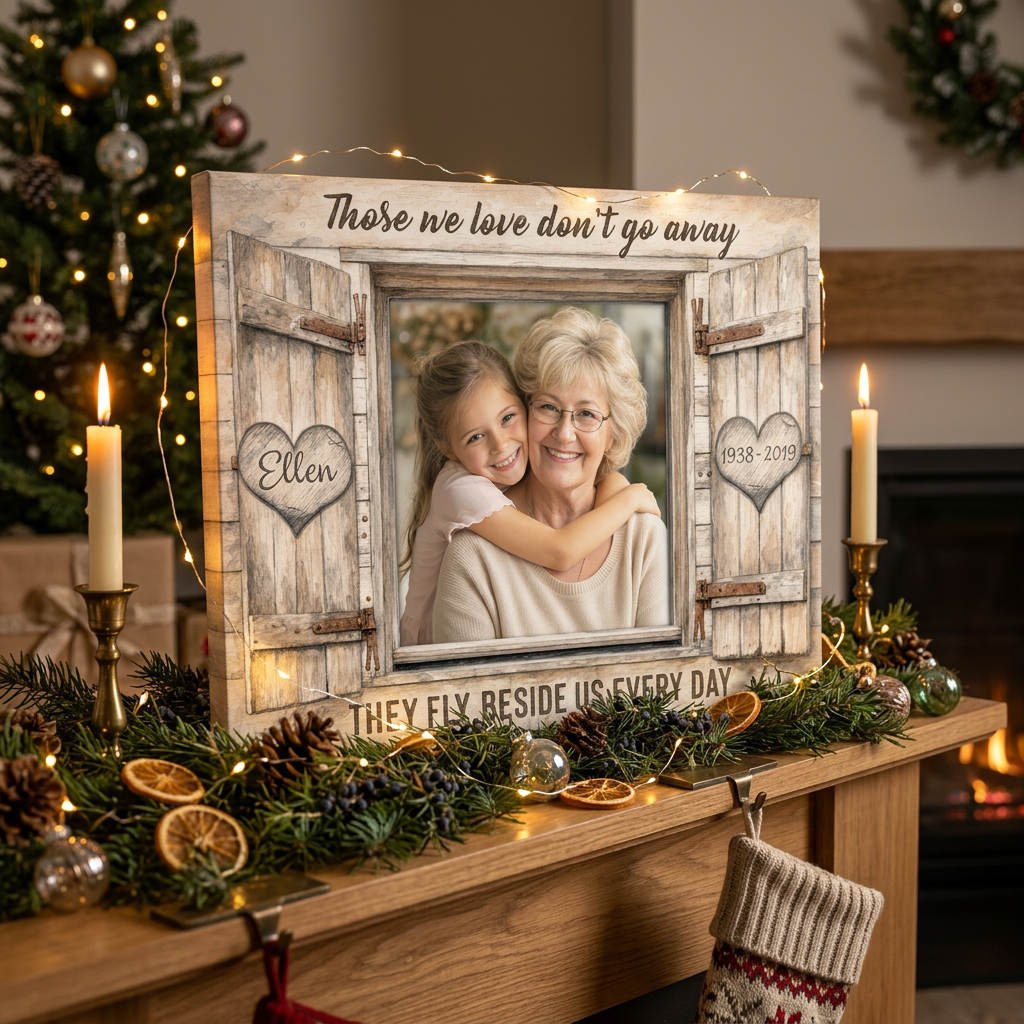 Personalized Memorial Photo Canvas Wall Art, Sympathy Gift for Grandmother - Image 6