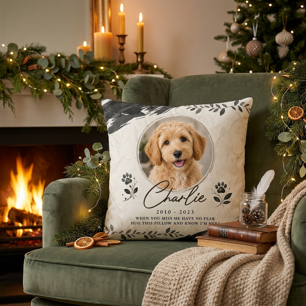 Personalized Pet Memorial Pillow With Photo - Dog Loss Remembrance Sympathy Gift for Pet Owners - Image 6