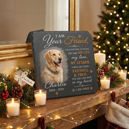 Personalized Dog Memorial Garden Stone with Photo – Pet Loss Remembrance Gift - Image 6