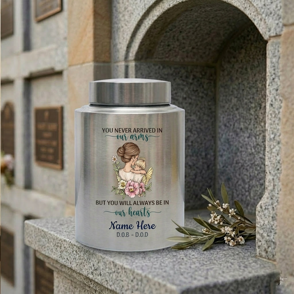 Personalized Infant Baby Loss UV Printed Stainless Steel Urn for Human Ashes Loss of Child Bereavement Miscarriage Stillbirth Ash Container Memorial Keepsake Urn, Memorial Gift, In Loving Memory - Image 7