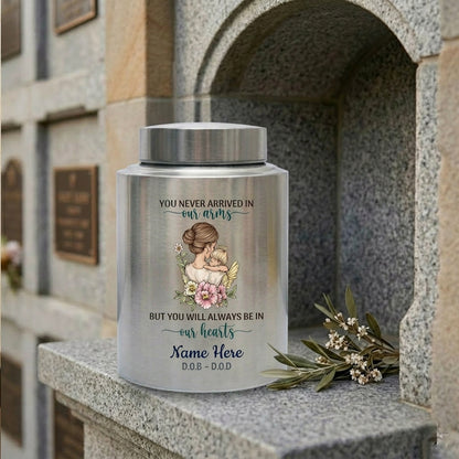 Personalized Infant Baby Loss UV Printed Stainless Steel Urn for Human Ashes Loss of Child Bereavement Miscarriage Stillbirth Ash Container Memorial Keepsake Urn, Memorial Gift, In Loving Memory - Image 7