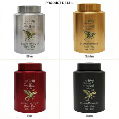 Personalized Iguana Gecko Lizard UV Printed Bereavement Tribute for Reptile Lover, Loss of Loved One Ash Storage Container, Two Sizes, Memorial Keepsake Urn, Memorial Gift, In Loving Memory - Image 8