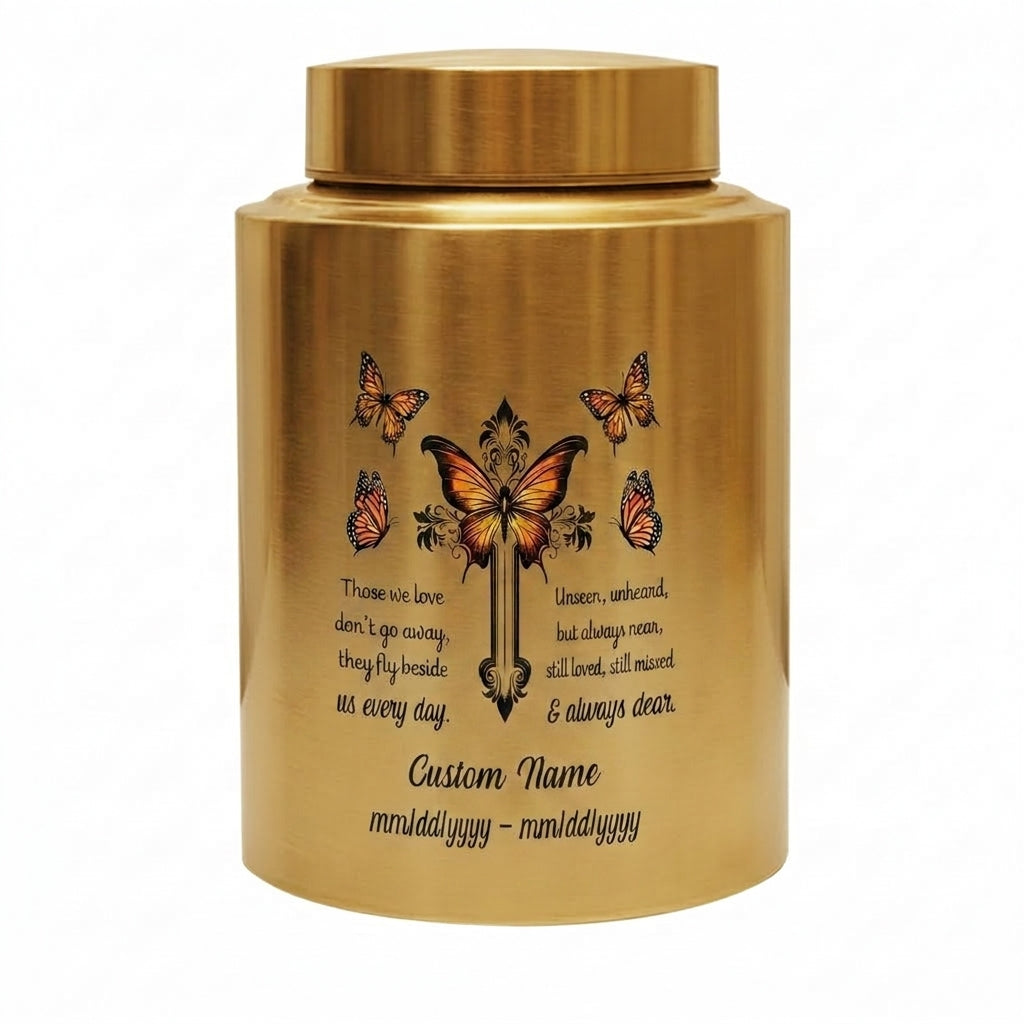 Personalized Christian Dove Stainless Steel Cremation Urn For Mom Sister Women Adult Female Human Ashes, Custom Name And Dates Display, Memorial Keepsake Urn, Memorial Gift, In Loving Memory - Image 9