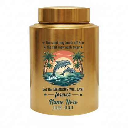 Personalized Dolphin Stainless Steel Cremation Urn for Human Ashes, Beach Ocean Lover Forever Tribute, Silver Black Gold Red Adult Mom Dad, Memorial Keepsake Urn, Memorial Gift, In Loving Memory - Image 9