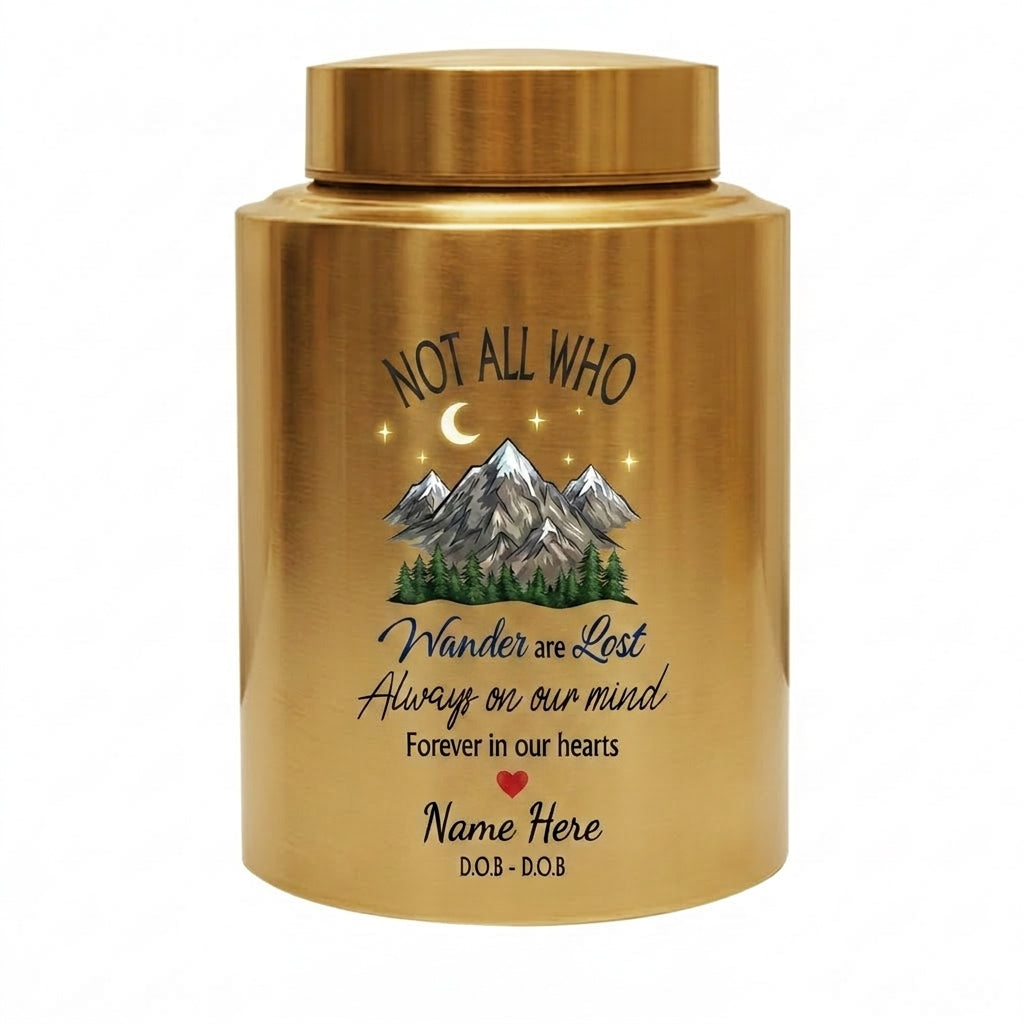 Personalized Forest Camping Outdoor Stainless Steel UV Printed Urn for Camper Nature Lover Adult Human Ashes Sympathy Condolence 5.9in 7.5in Memorial Keepsake Urn, Memorial Gift, In Loving Memory - Image 9