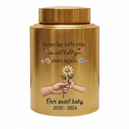 Personalized Baby Loss Sunflower Heart Stainless Steel Urn For Infant Child Bereavement Sympathy Gift Loss Of Little One Small Large Sizes Memorial Keepsake Urn, Memorial Gift, In Loving Memory - Image 9