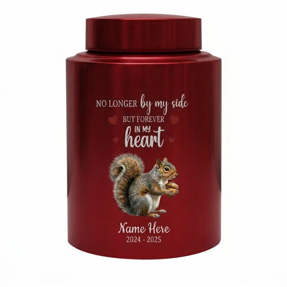 Personalized Squirrel Stainless Steel Cremation Urn for Human Ashes, Pet Loss Custom UV Print Container, No Longer By My Side Quote, Memorial Keepsake Urn, Memorial Gift, In Loving Memory - Image 10