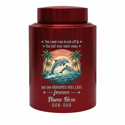Personalized Dolphin Stainless Steel Cremation Urn for Human Ashes, Beach Ocean Lover Forever Tribute, Silver Black Gold Red Adult Mom Dad, Memorial Keepsake Urn, Memorial Gift, In Loving Memory - Image 10
