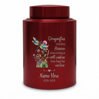 Personalized Dragonfly Stainless Steel Cremation Urns for Human Ashes Custom Sympathy Loss of Loved One Funeral Burial Ash Container Memorial Keepsake Urn, Memorial Gift, In Loving Memory - Image 10