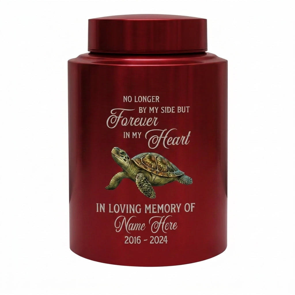 Personalized Turtle Tortoise Pet Loss Grief Tribute Ashes Holder Family Friends Relatives No Longer By My Side But Forever In My Heart Memorial Keepsake Urn, Memorial Gift, In Loving Memory - Image 10