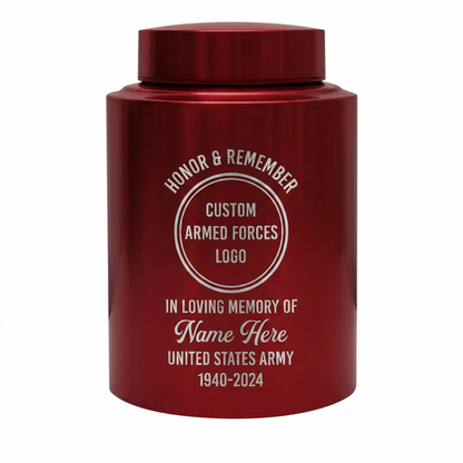 Personalized US Army Veteran Military Soldier Stainless Steel Large Funeral Tribute Remembrance Home Display UV Printed Decor Memorial Keepsake Urn, Memorial Gift, In Loving Memory - Image 10