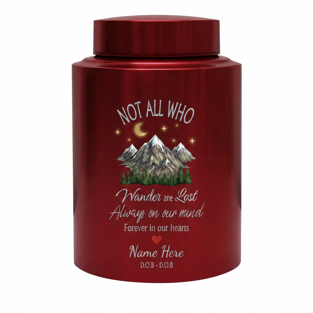 Personalized Forest Camping Outdoor Stainless Steel UV Printed Urn for Camper Nature Lover Adult Human Ashes Sympathy Condolence 5.9in 7.5in Memorial Keepsake Urn, Memorial Gift, In Loving Memory - Image 10