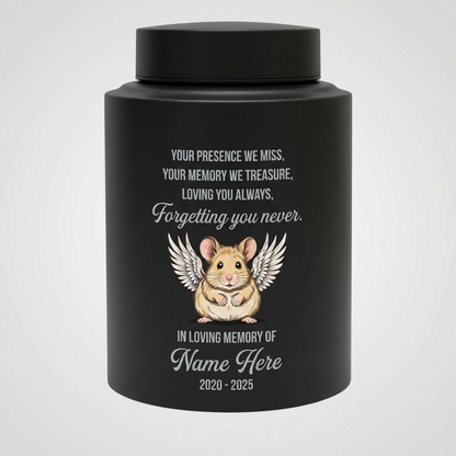 Personalized Hamster Guinea Pig Pet Stainless Steel Cremation Urn Small Animal Ashes Container Bereavement Sympathy Present Large or Small Memorial Keepsake Urn, Memorial Gift, In Loving Memory - Image 11