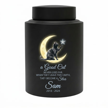Personalized Cat Memorial Stainless Steel Urn for Pet Ashes, Sympathy Gifts for Cat Lovers, Custom Name and Date, Small and Large Sizes, Memorial Keepsake Urn, Memorial Gift, In Loving Memory - Image 11