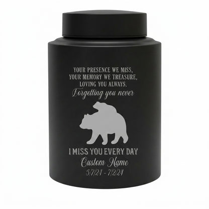 Personalized Baby Bear Stainless Steel Urns for Human Ashes, Custom Infant Child Boy Girl Loss Remembrance Vessel, UV Printed Ash Holder, Memorial Keepsake Urn, Memorial Gift, In Loving Memory - Image 11