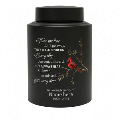 Personalized Cardinal Bird Stainless Steel Large Cremation Urn For Human Ashes Loss Of Loved One Bereavement Ash Holder 5.9x3.9 7.5x5.1 Memorial Keepsake Urn, Memorial Gift, In Loving Memory - Image 11
