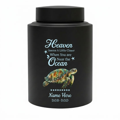 Personalized Sea Turtle Tortoise Ocean Theme Stainless Steel Large Urn for Human Ashes Pet Loss Sympathy Gift Custom Printed Home Decor Memorial Keepsake Urn, Memorial Gift, In Loving Memory - Image 11