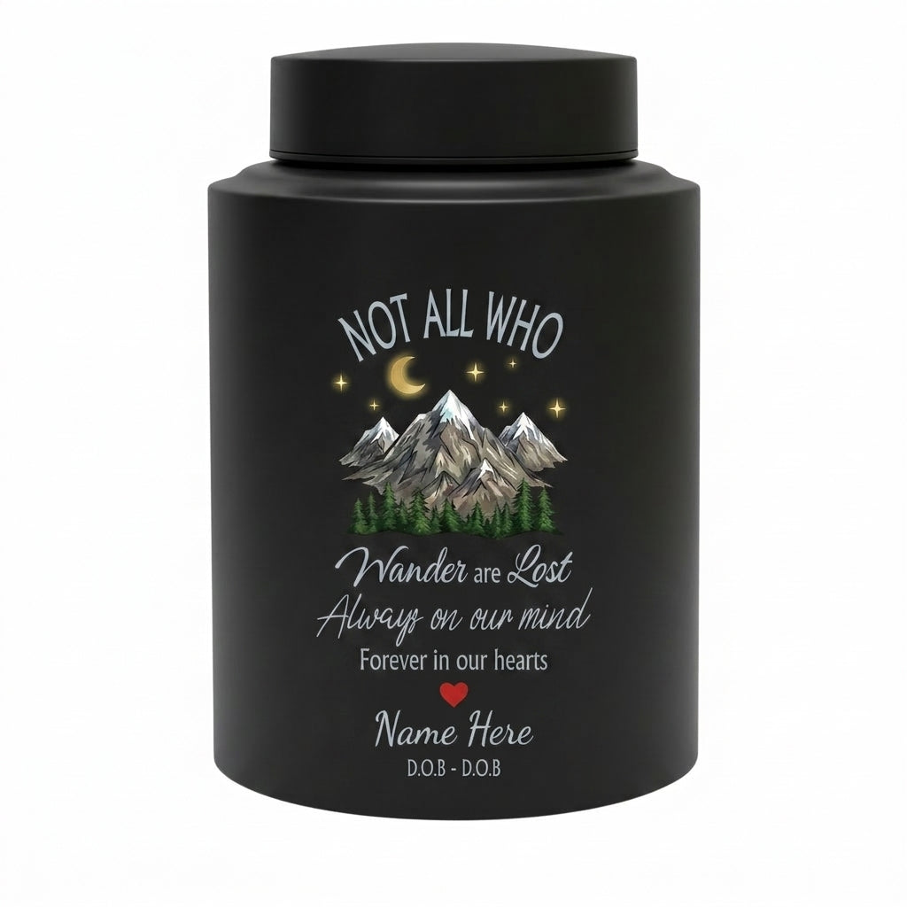 Personalized Forest Camping Outdoor Stainless Steel UV Printed Urn for Camper Nature Lover Adult Human Ashes Sympathy Condolence 5.9in 7.5in Memorial Keepsake Urn, Memorial Gift, In Loving Memory - Image 11