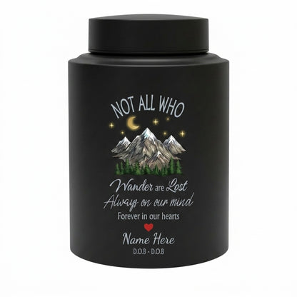 Personalized Forest Camping Outdoor Stainless Steel UV Printed Urn for Camper Nature Lover Adult Human Ashes Sympathy Condolence 5.9in 7.5in Memorial Keepsake Urn, Memorial Gift, In Loving Memory - Image 11
