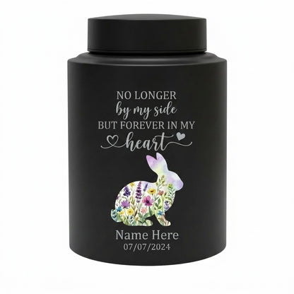 Personalized Rabbit No Longer By My Side In My Heart UV Printed Metal Pet Loss Bereavement Sympathy Present For Bunny Owners 2 Sizes Memorial Keepsake Urn, Memorial Gift, In Loving Memory - Image 11