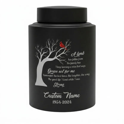 Personalized Cardinal Bird Stainless Steel Cremation Ash Urn For Family Member Loss Of Loved One Funeral Bereavement Display 2 Sizes Memorial Keepsake Urn, Memorial Gift, In Loving Memory - Image 11