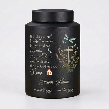 Personalized Dragonfly Stainless Steel Cremation Urn for Loss of Loved One Mother Father, Bereavement Ash Holder Small and Large Sizes, Memorial Keepsake Urn, Memorial Gift, In Loving Memory - Image 11