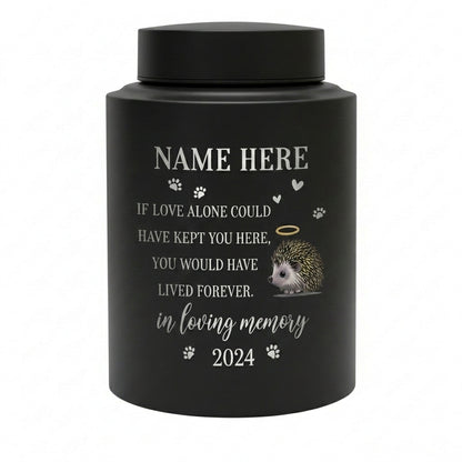 Personalized Hedgehog Pet Memorial Cremation Urn UV Printed Stainless Steel Dog Cat Loss Remembrance Sympathy Paw Print Halo Memorial Keepsake Urn, Memorial Gift, In Loving Memory - Image 11