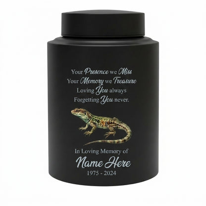 Personalized Iguana Lizard Gecko UV Printed Stainless Steel Remembrance Ash Urn for Adult Child Pet Reptile Lover Silver Black Gold Memorial Keepsake Urn, Memorial Gift, In Loving Memory - Image 11
