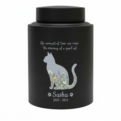 Personalized Cat Pet Memorial Stainless Steel Urns for Ashes Feline Loss of Pet Sympathy Bereavement Large Capacity UV Printed Memorial Keepsake Urn, Memorial Gift, In Loving Memory - Image 11